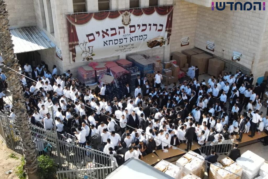 הגר"א עפג'ין חילק אלפי סלי מזון למשפחות