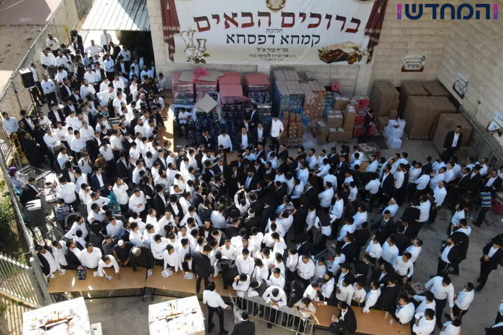 הגר"א עפג'ין חילק אלפי סלי מזון למשפחות