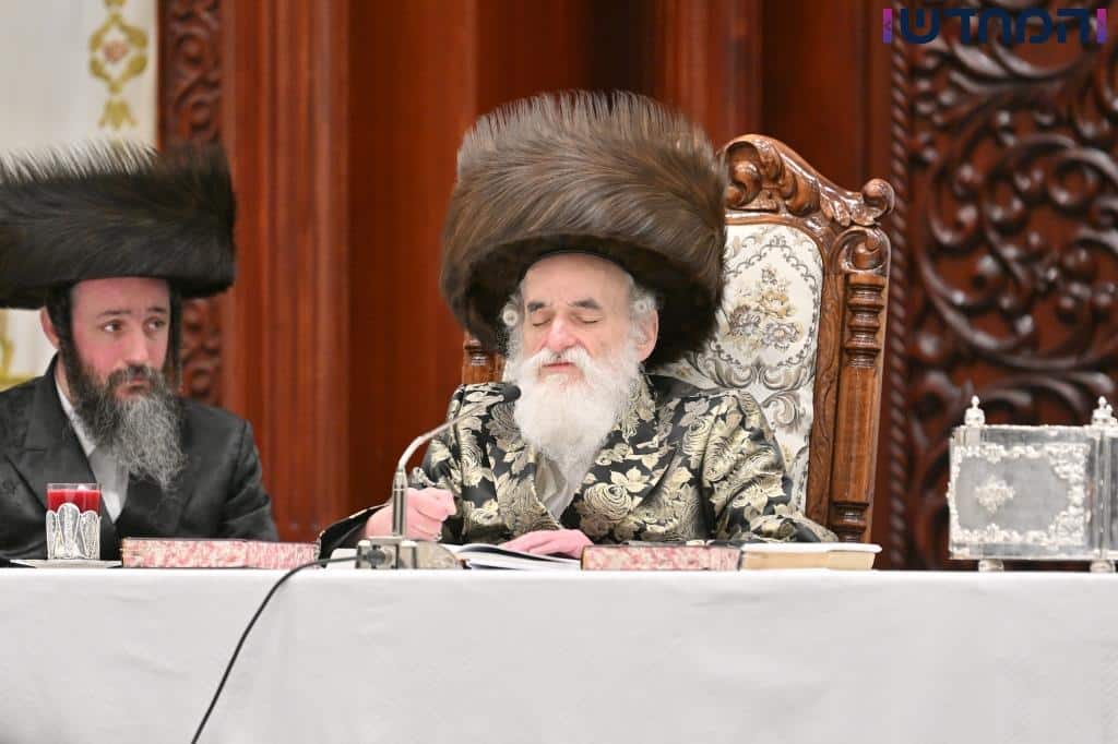 משאיבת מים עד נעילת החג: תיעוד ענק מחצר הקודש ויז'ניץ מרכז