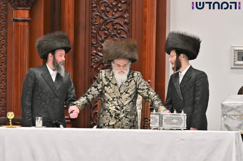 משאיבת מים עד נעילת החג: תיעוד ענק מחצר הקודש ויז'ניץ מרכז