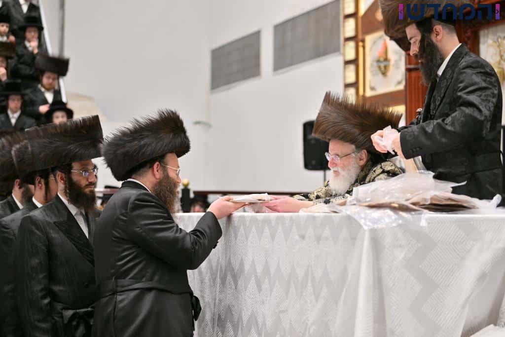 משאיבת מים עד נעילת החג: תיעוד ענק מחצר הקודש ויז'ניץ מרכז