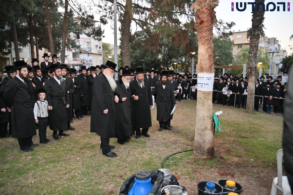 משאיבת מים עד נעילת החג: תיעוד ענק מחצר הקודש ויז'ניץ מרכז