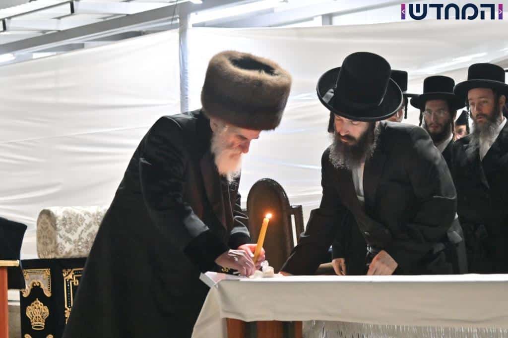 משאיבת מים עד נעילת החג: תיעוד ענק מחצר הקודש ויז'ניץ מרכז