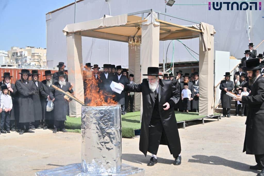 משאיבת מים עד נעילת החג: תיעוד ענק מחצר הקודש ויז'ניץ מרכז