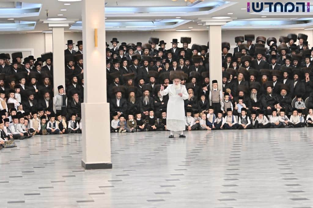 משאיבת מים עד נעילת החג: תיעוד ענק מחצר הקודש ויז'ניץ מרכז