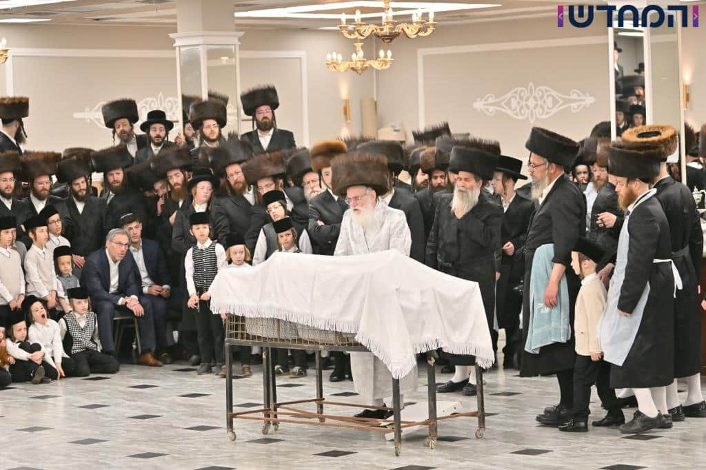 משאיבת מים עד נעילת החג: תיעוד ענק מחצר הקודש ויז'ניץ מרכז