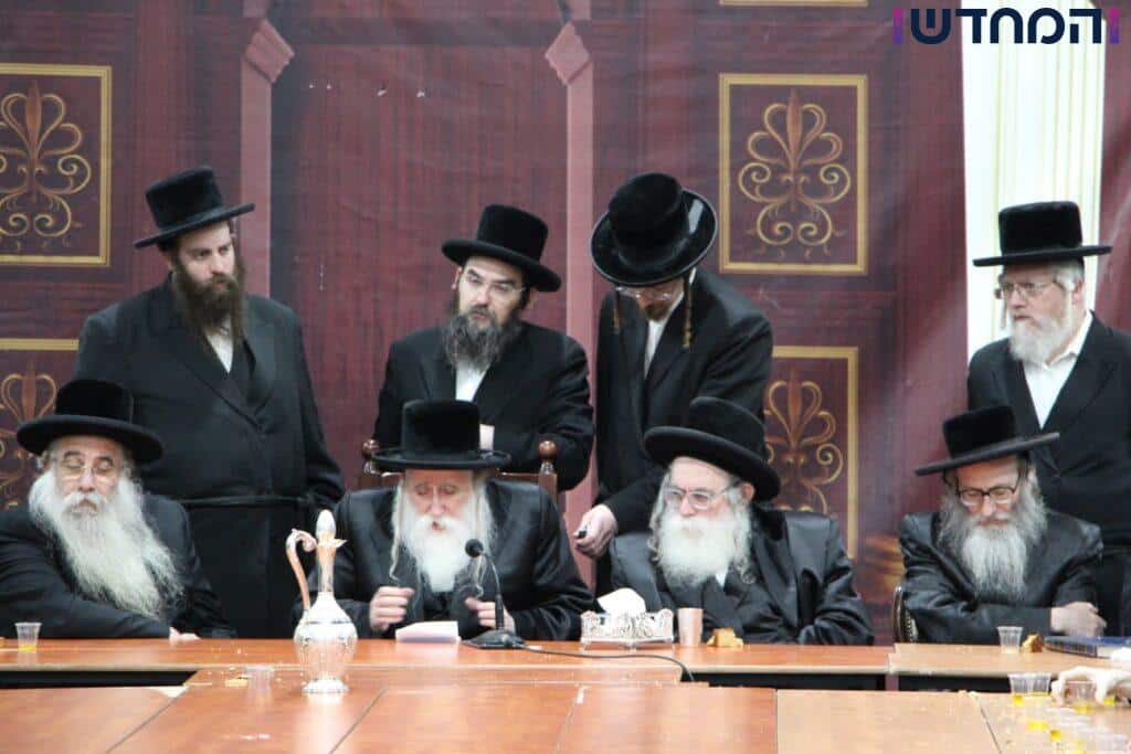 לצד האדמו"רים: הרבי מסר שיעור לבחורים