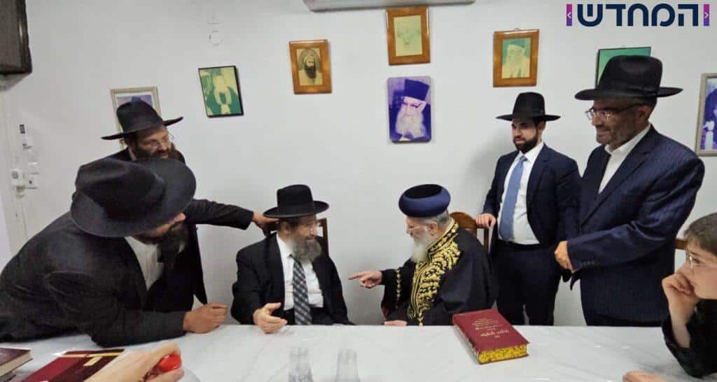 תיעוד: הראשון לציון ביקר את הרב הראשי תיעוד: הראשון לציון ביקר את הרב הראשי