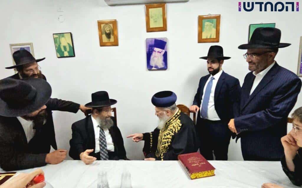 תיעוד: הראשון לציון ביקר את הרב הראשי תיעוד: הראשון לציון ביקר את הרב הראשי