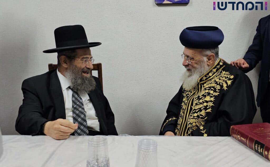 תיעוד: הראשון לציון ביקר את הרב הראשי תיעוד: הראשון לציון ביקר את הרב הראשי