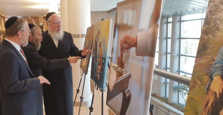 הח"כים חזו בגלריית אמנות חרדית