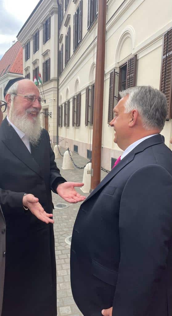 ויקטור אורבן נפגש עם הח"כ החרדי