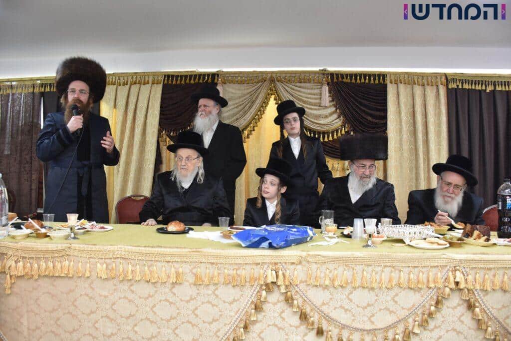 הרבי חגג עם הנכד: בר מצווה בחצרות טריסק - הארנאסטייפאל