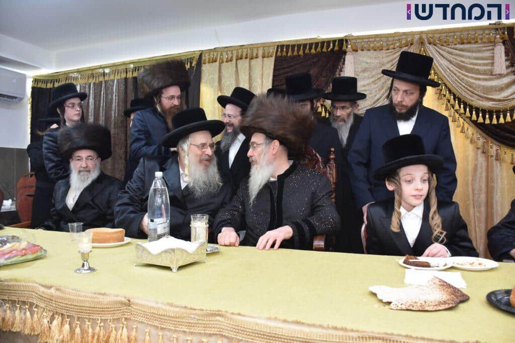הרבי חגג עם הנכד: בר מצווה בחצרות טריסק - הארנאסטייפאל
