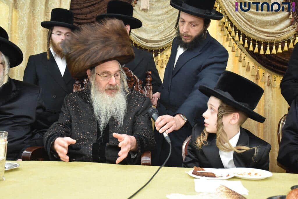הרבי חגג עם הנכד: בר מצווה בחצרות טריסק - הארנאסטייפאל