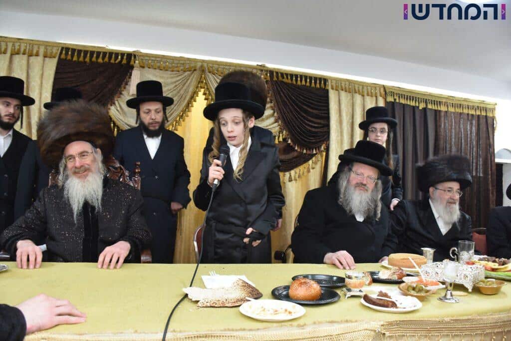 הרבי חגג עם הנכד: בר מצווה בחצרות טריסק - הארנאסטייפאל