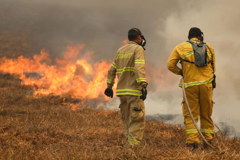 שריפה לוחמי אש מכבי אש