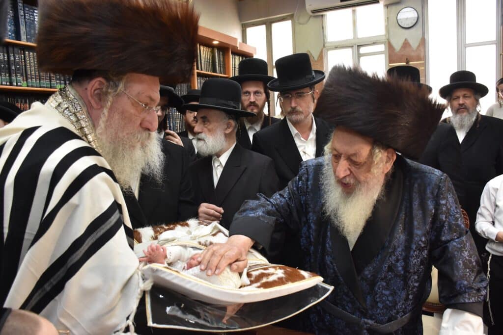 בנארל חגגו את שמחת הברית לנין כ"ק האדמו"ר