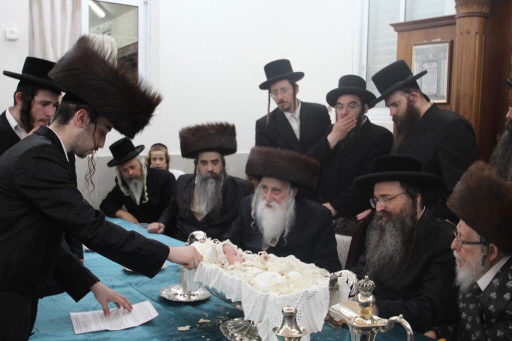 גלריה: במכנובקא חגגו פדיון לנכד האדמו"ר