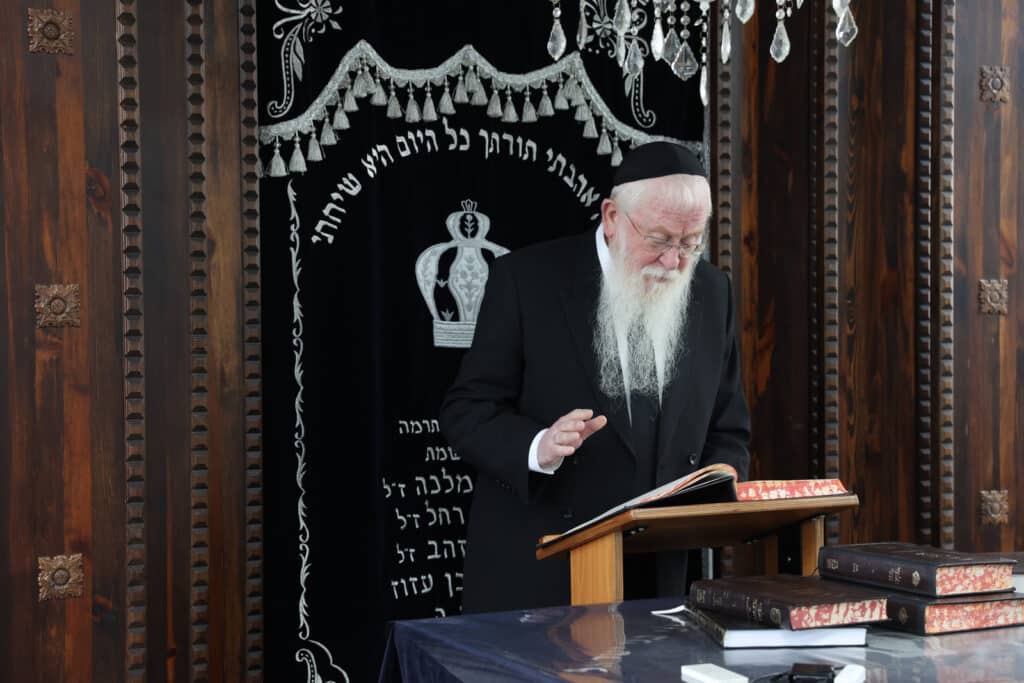 ראש הישיבה הגיע למסור שיעור בישיבה הספרדית