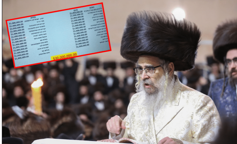 האדמו"ר תרם מיליון ש"ח לשיפוץ הבניין שנשרף בי-ם