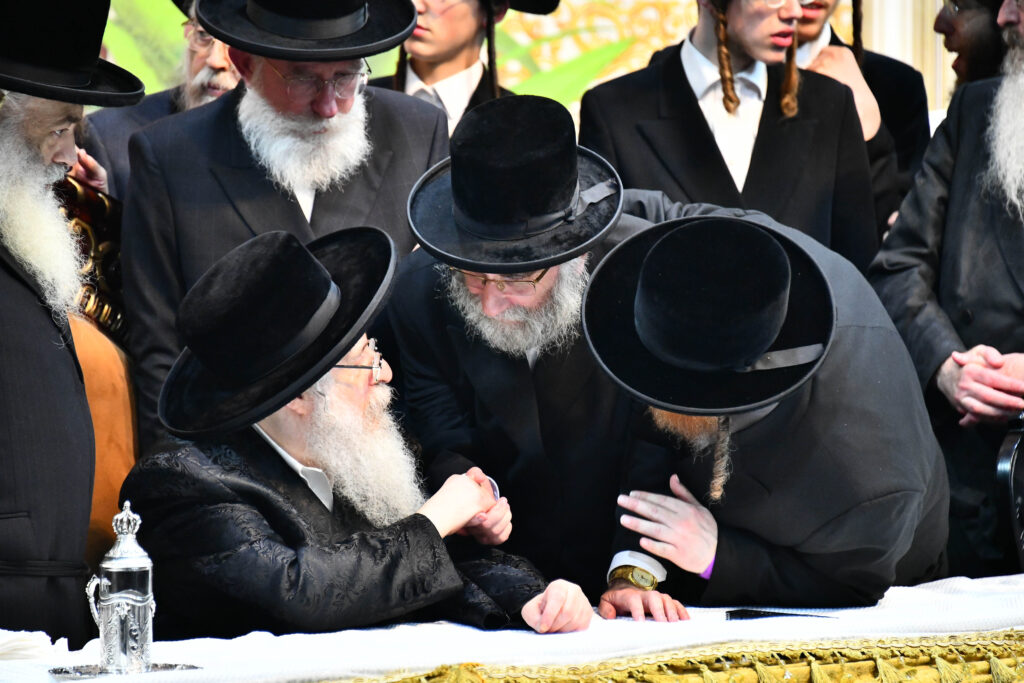 אלפים קיבלו את פניו של האדמו"ר מצאנז קלויזנבורג בשנלר