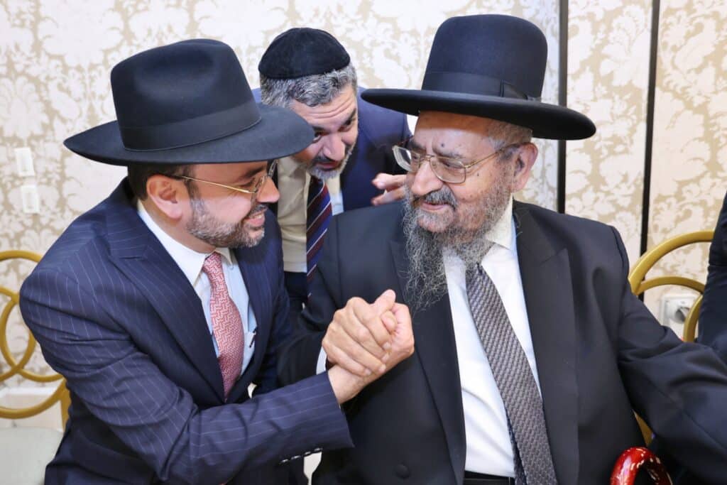 בהשתתפות רבנים: רבה של יקנעם השיא את נכדו בבני ברק