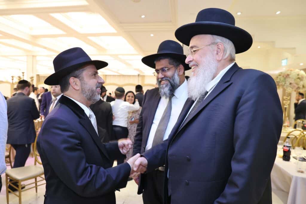 בהשתתפות רבנים: רבה של יקנעם השיא את נכדו בבני ברק