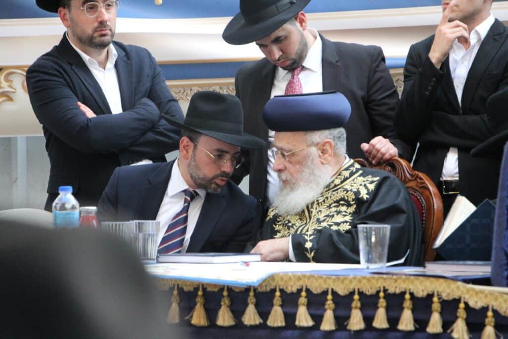 בהשתתפות הגר"י יוסף: הנחת אבן הפינה ל"בית מורשת מרן"