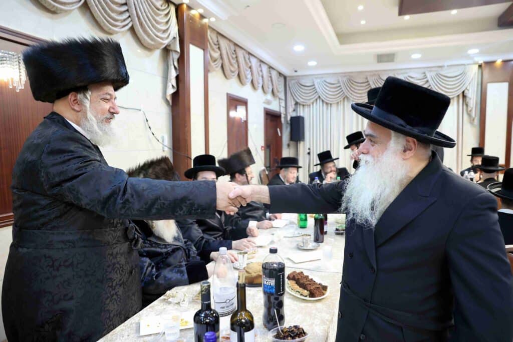 אדמו"רים ורבנים השתתפו באירוסי בן האדמו"ר מרימנוב