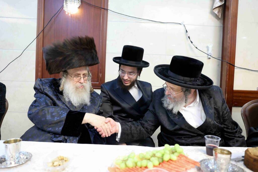 אדמו"רים ורבנים השתתפו באירוסי בן האדמו"ר מרימנוב