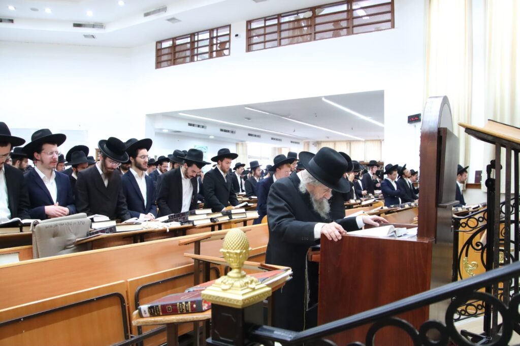 לרגל יום היארצייט: מרן הגר"ד לנדו על קבר אמו