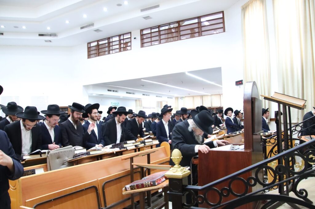 לרגל יום היארצייט: מרן הגר"ד לנדו על קבר אמו