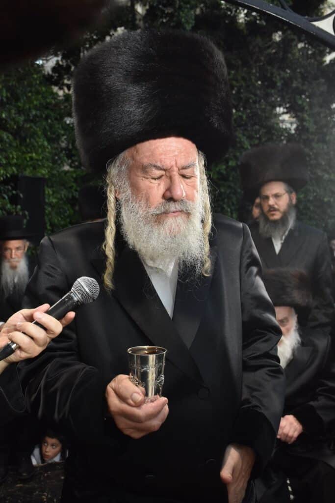 גלריה: אדמו"רים ורבנים בשמחת גאב"ד יביניאל - אשלג