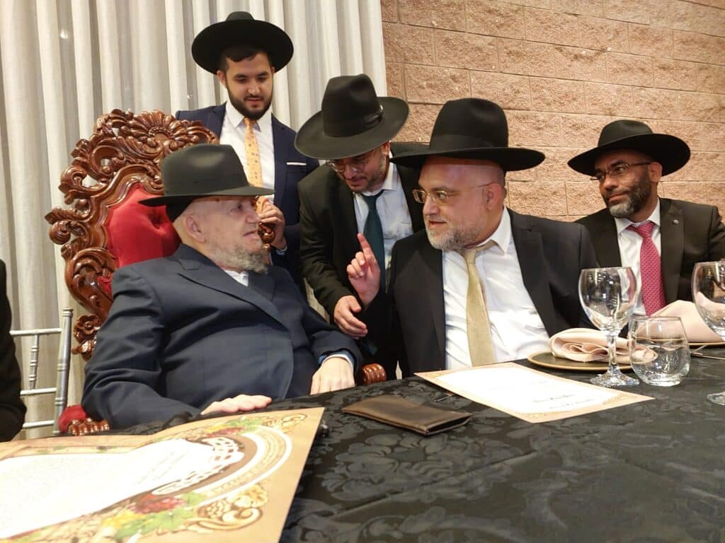 רבנים ואישי ציבור בשמחת נישואי נכד מרן הגר"מ מאזוז