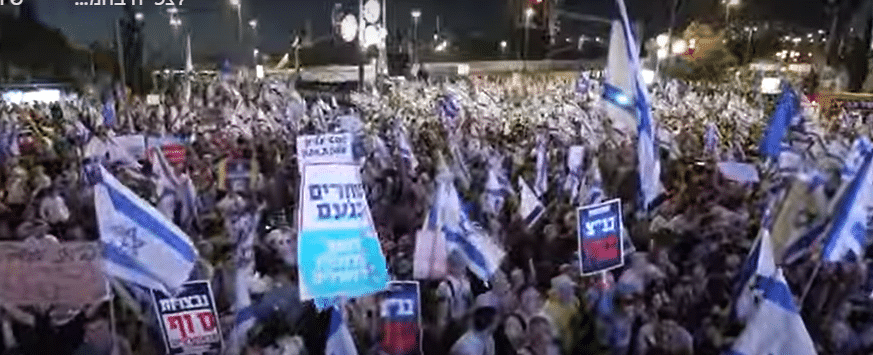 רבבות מפגיני ימין בירושלים במחאה נגד שלטון היחיד של בג"ץ