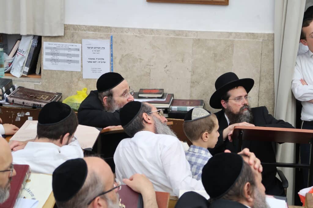 הגרמ"צ ברגמן במשא חיזוק בהיכל ישיבת מיר