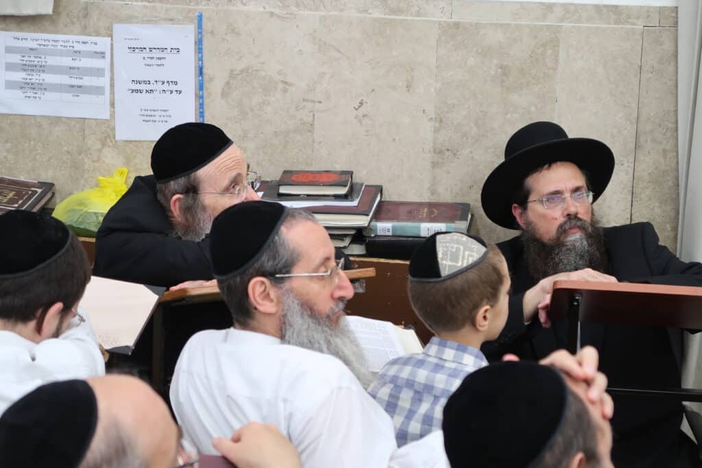 הגרמ"צ ברגמן במשא חיזוק בהיכל ישיבת מיר