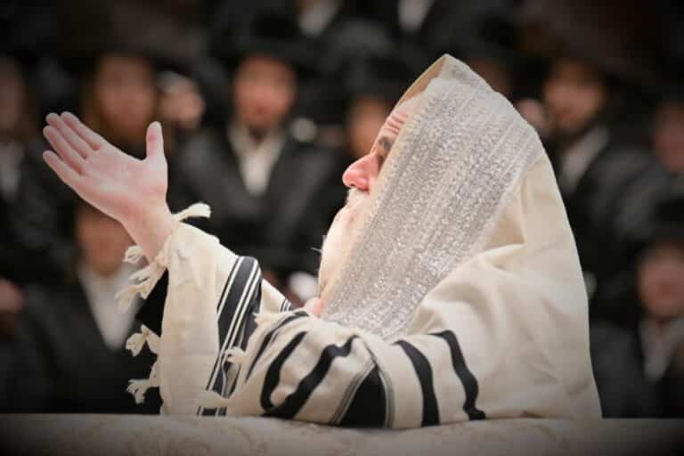 גלריה: הרבי מויז'ניץ באמירת הסליחות