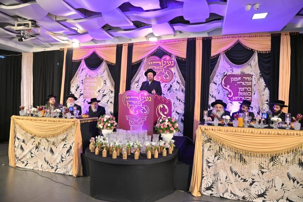 משפיעי ברסלב השתתפו במעמד געטריי פארן רעבי'ן