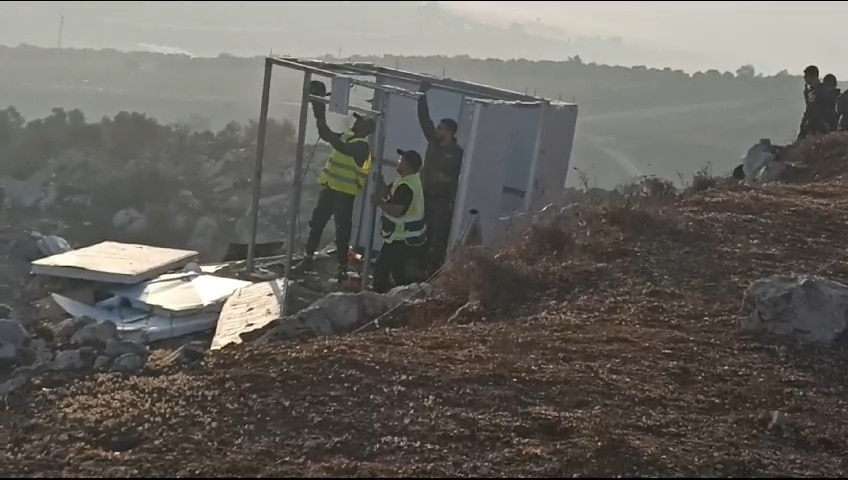 הרס ביצהר: המשטרה החריבה נקודת התיישבות ומצפה