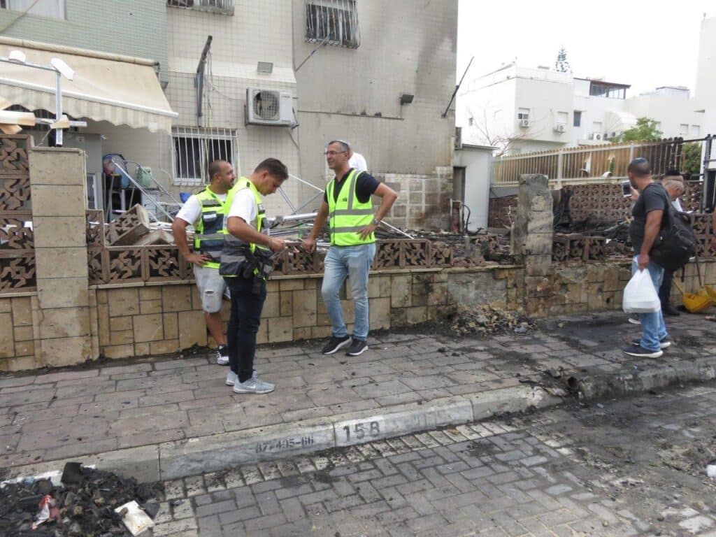 אשדוד: הטיל נפל סמוך לבית הכנסת תפארת רפאל