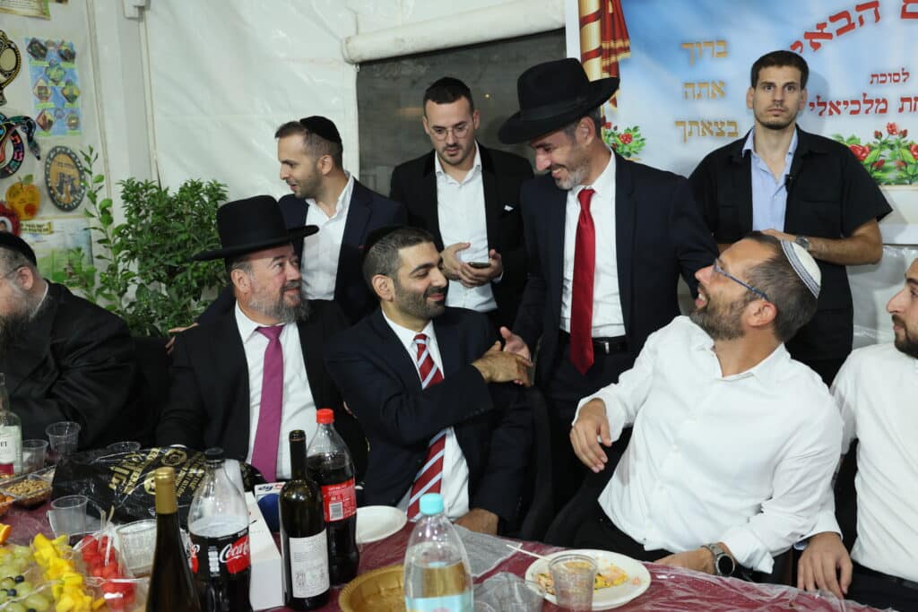 שרים, חברי כנסת ואישי ציבור חגגו בסוכת השר מלכיאלי