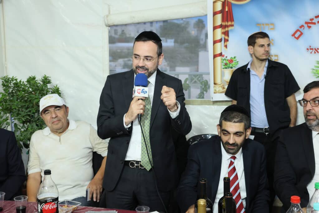 שרים, חברי כנסת ואישי ציבור חגגו בסוכת השר מלכיאלי