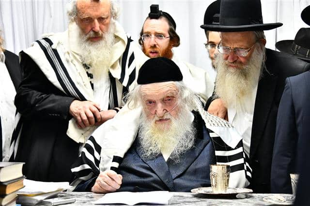 נגידי עולם התורה מארה"ב בשמיעת 'שיעור באנגלית' 