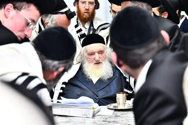 נגידי עולם התורה מארה"ב בשמיעת 'שיעור באנגלית' 