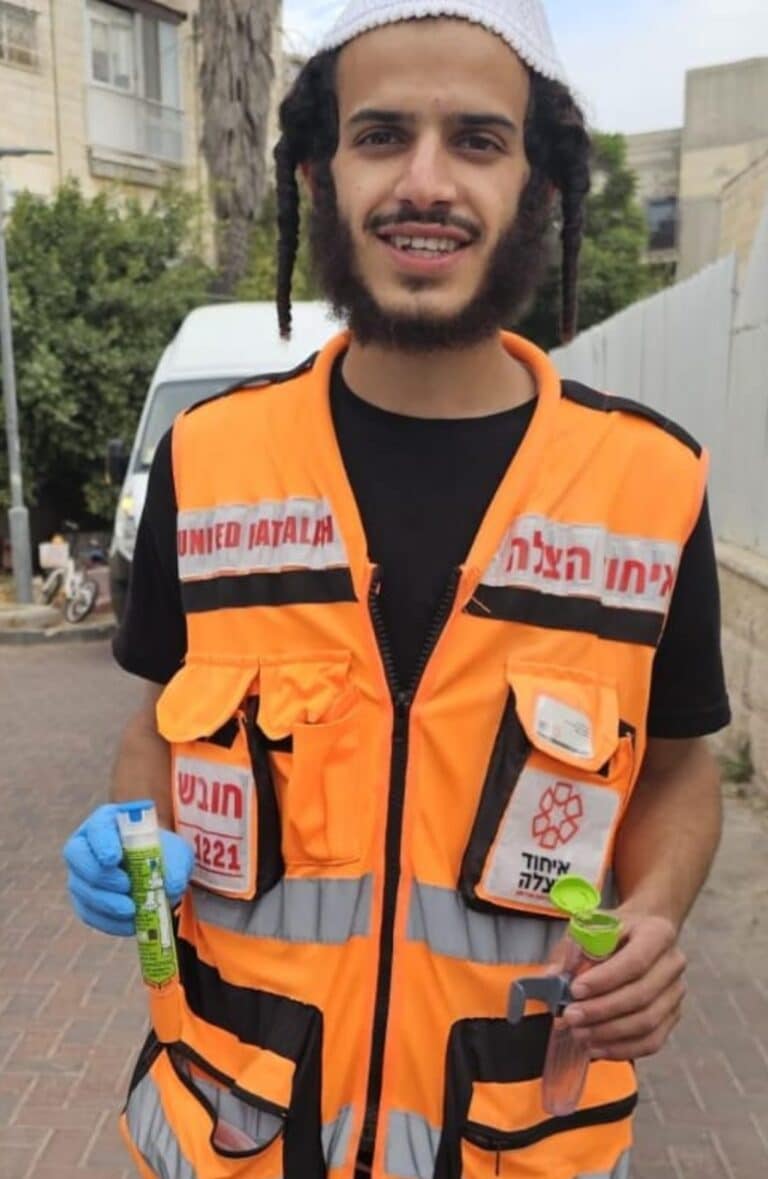 פעוטה שסבלה מתגובה אלרגית חריפה ניצלה על ידי המתנדבים