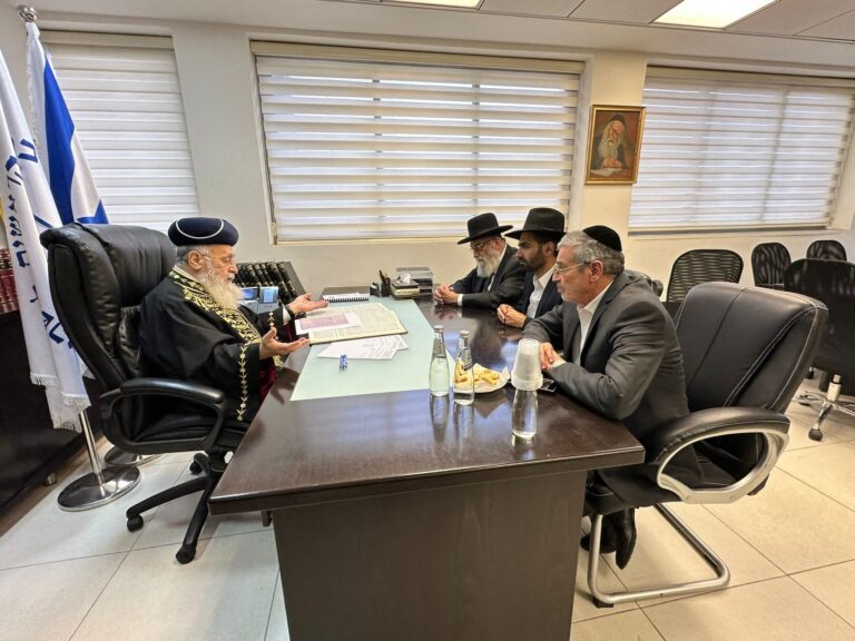 זיהוי החללים: דיון חרום בלשכתו של הראשון לציון