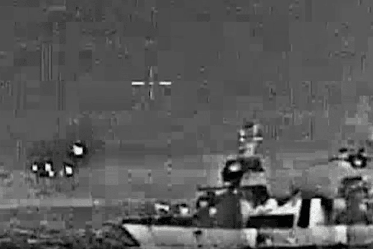 ספינת הטילים בתקיפה מבצעית ראשונה לעזה