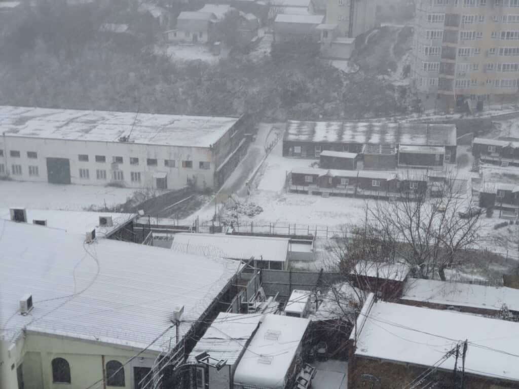צפו בגלריה: שלג ראשון ירד היום באומן